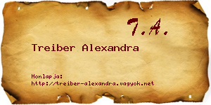 Treiber Alexandra névjegykártya